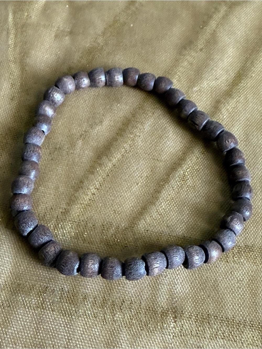 Wooden Bead Bracelet - Brown